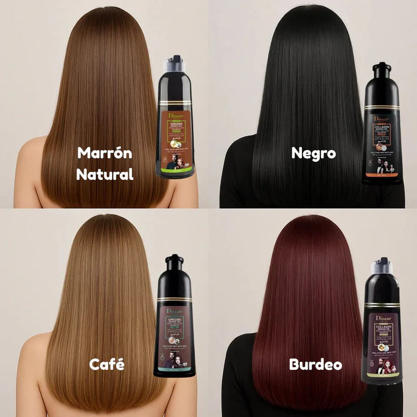 Shampoo Disaar® – Fórmula 100% Natural que Cubre las Canas al Instante