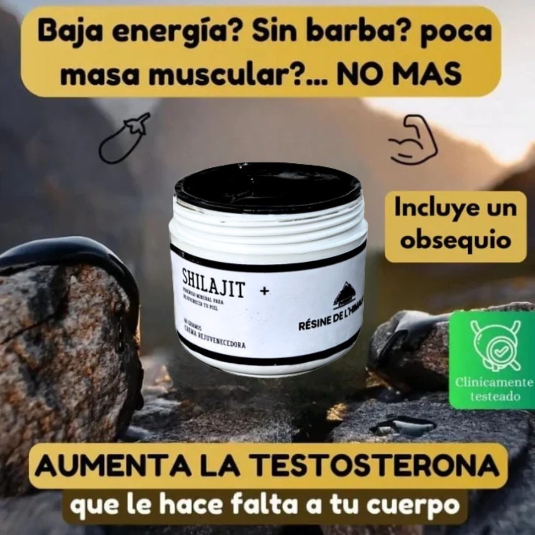 Shilajit Invima Power – Sube tu Testosterona en 3 Días