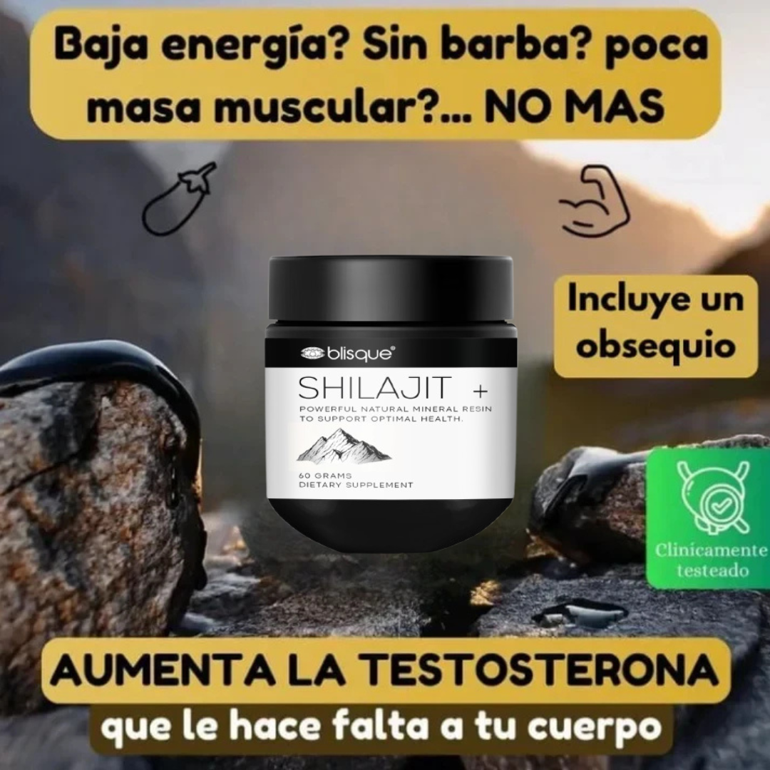 Shilajit Invima Power – Sube tu Testosterona en 3 Días