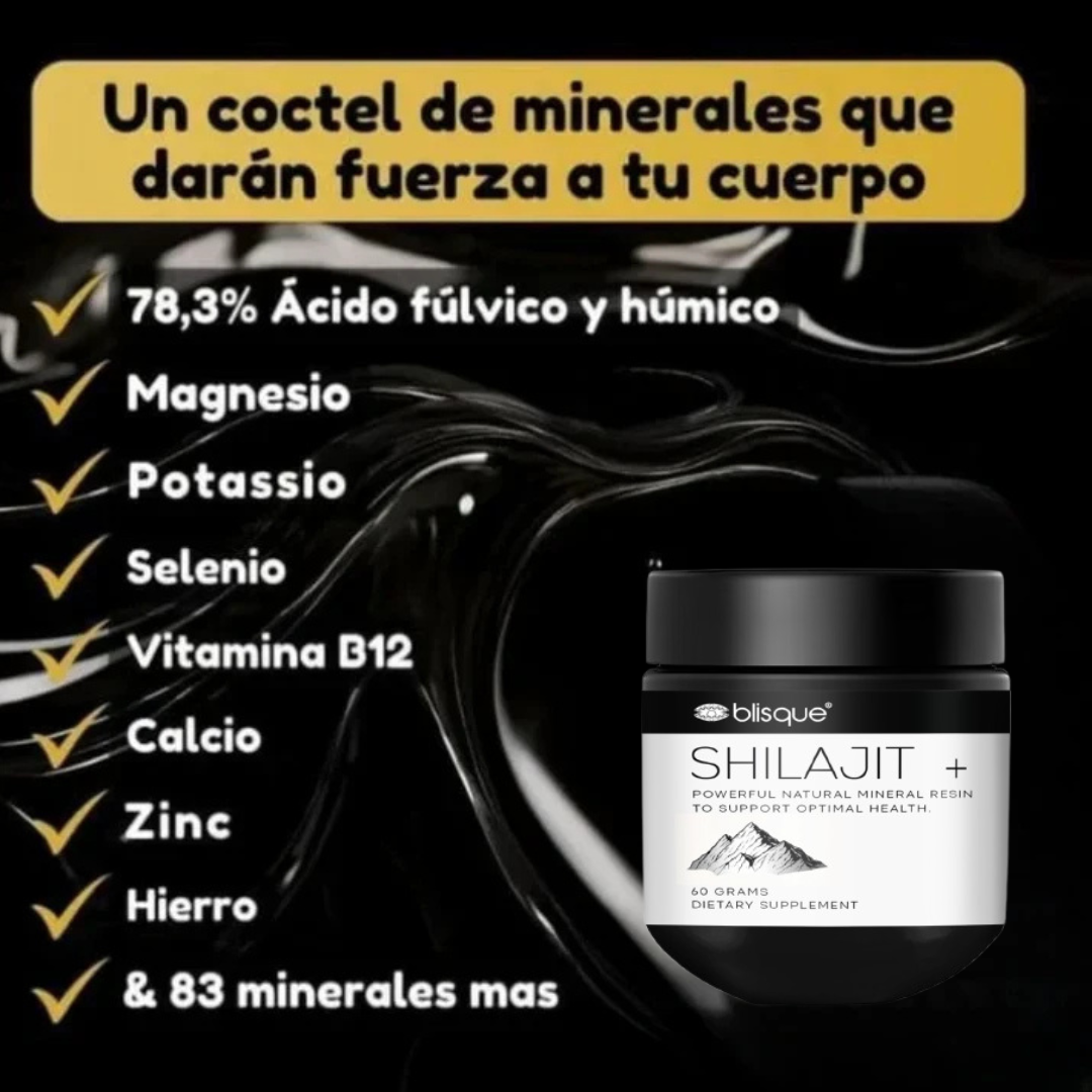 Shilajit Invima Power – Sube tu Testosterona en 3 Días