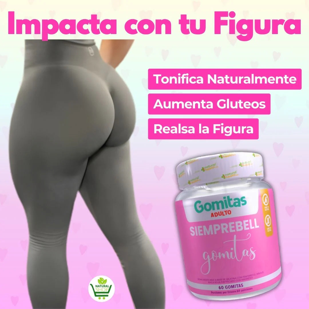 Gomitas para aumento de glúteos y busto x60