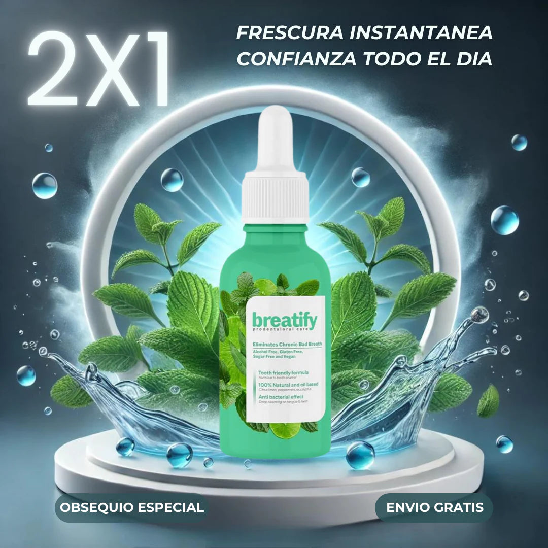 Promo 2 X 1 Breatify - Gotas para Mal Aliento