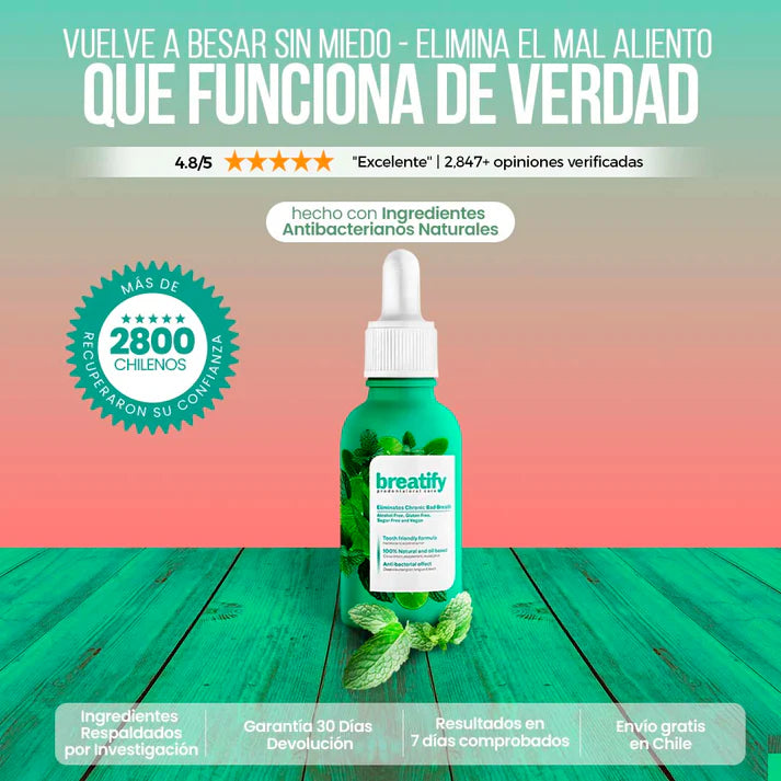 BREATIFY ™ - GOTAS CONTRA EL MAL ALIENTO