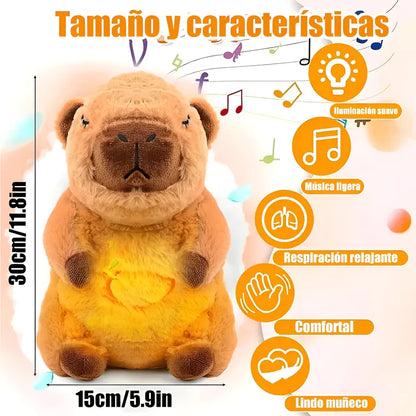 Peluche Capibara Grande que Respira y elimina Ansiedad SafetyLife®