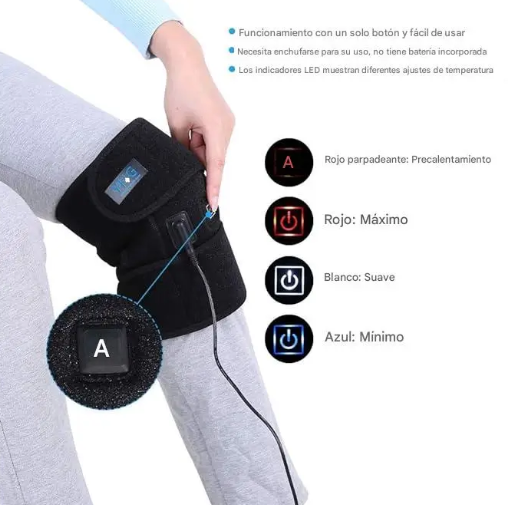 Rodillera Térmica PRO-Descansa y Alivia el Dolor Rápidamente