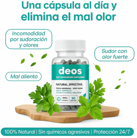 DEOS - SUPLEMENTO ANTÍ OLOR NATURAL
