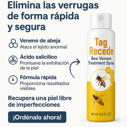 Spray eliminador de verrugas Tag Recede | 60 ML