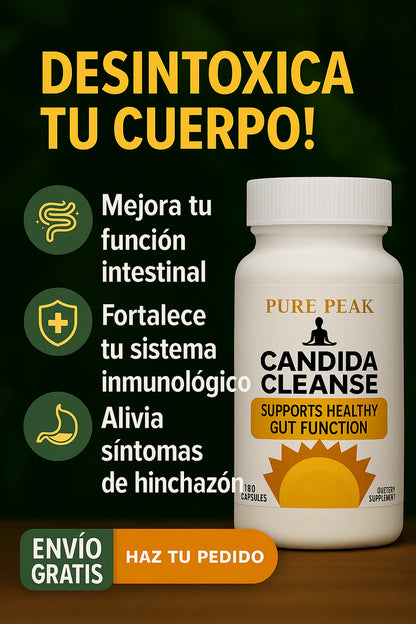 Candida Cleanse – Detox intestinal natural, menos hinchazón, más energía
