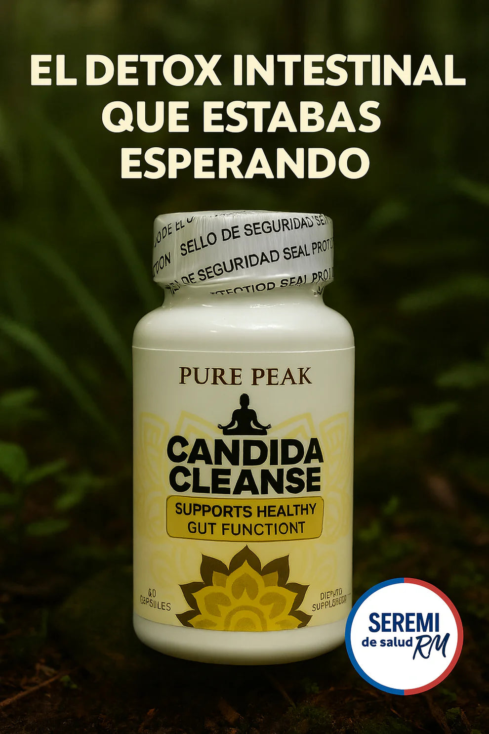 Candida Cleanse – Detox intestinal natural, menos hinchazón, más energía