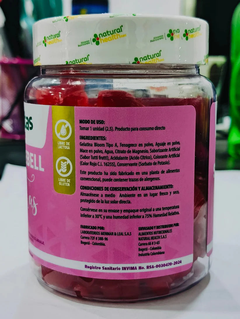 Gomitas para aumento de glúteos y busto x60