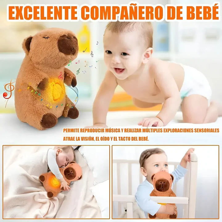 Peluche Capibara Grande que Respira y elimina Ansiedad SafetyLife®
