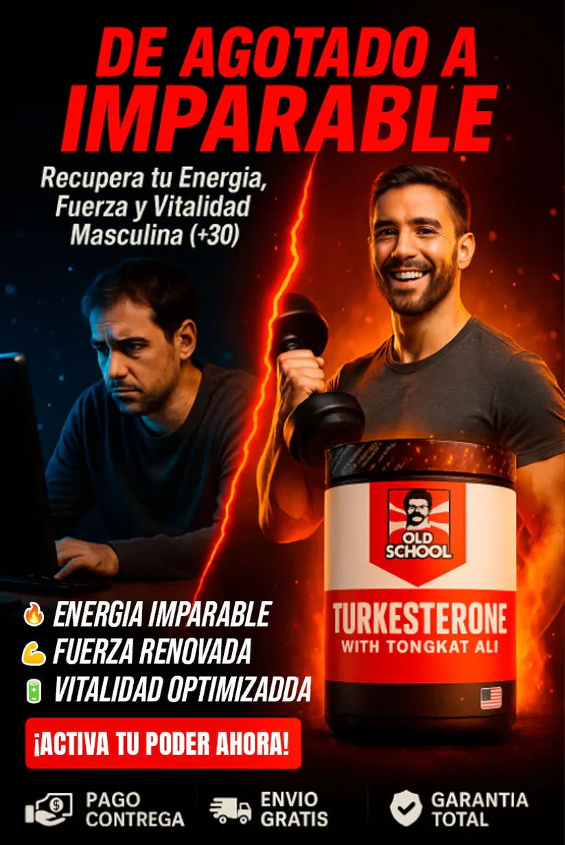 Turkesterone + Tongkat Ali | Energía, Fuerza y Testosterona Natural 120 cápsulas