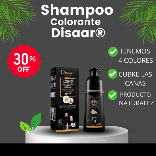 Shampoo Disaar® – Fórmula 100% Natural que Cubre las Canas al Instante
